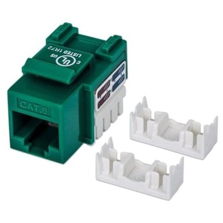 Intellinet Network Solutions Cat6 Green Keystone Jack Utp 210638